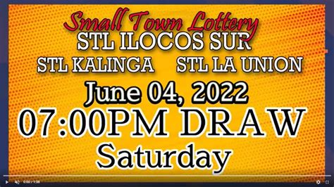 STL Kalinga, STL La Union & STL Ilocos Sur 7PM, LIVE DRAW .